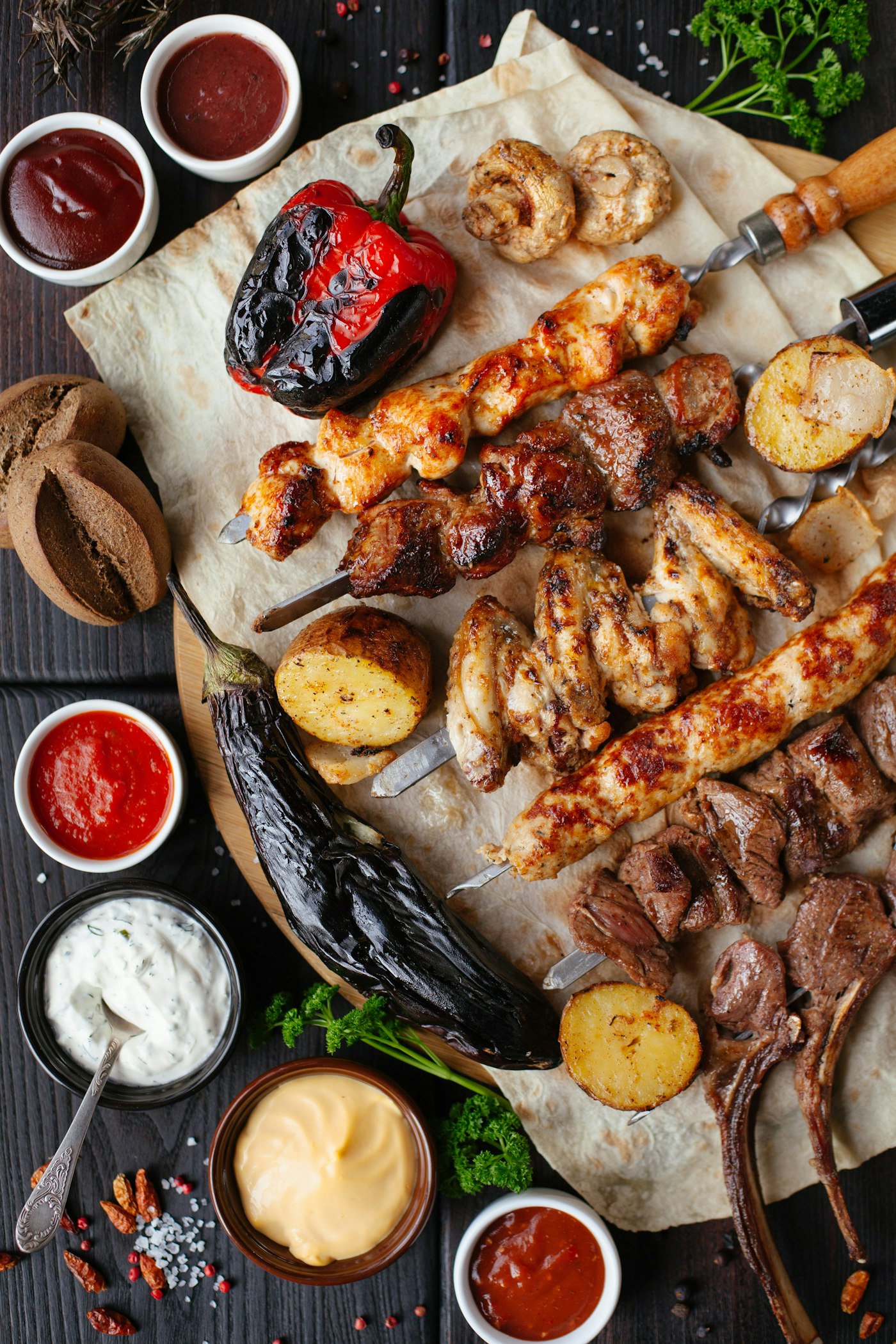 Illustrative catering photography